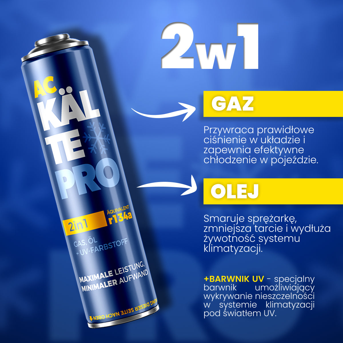 KÄLTEPRO 2-in-1 - equivalent to 755g of R134a refrigerant