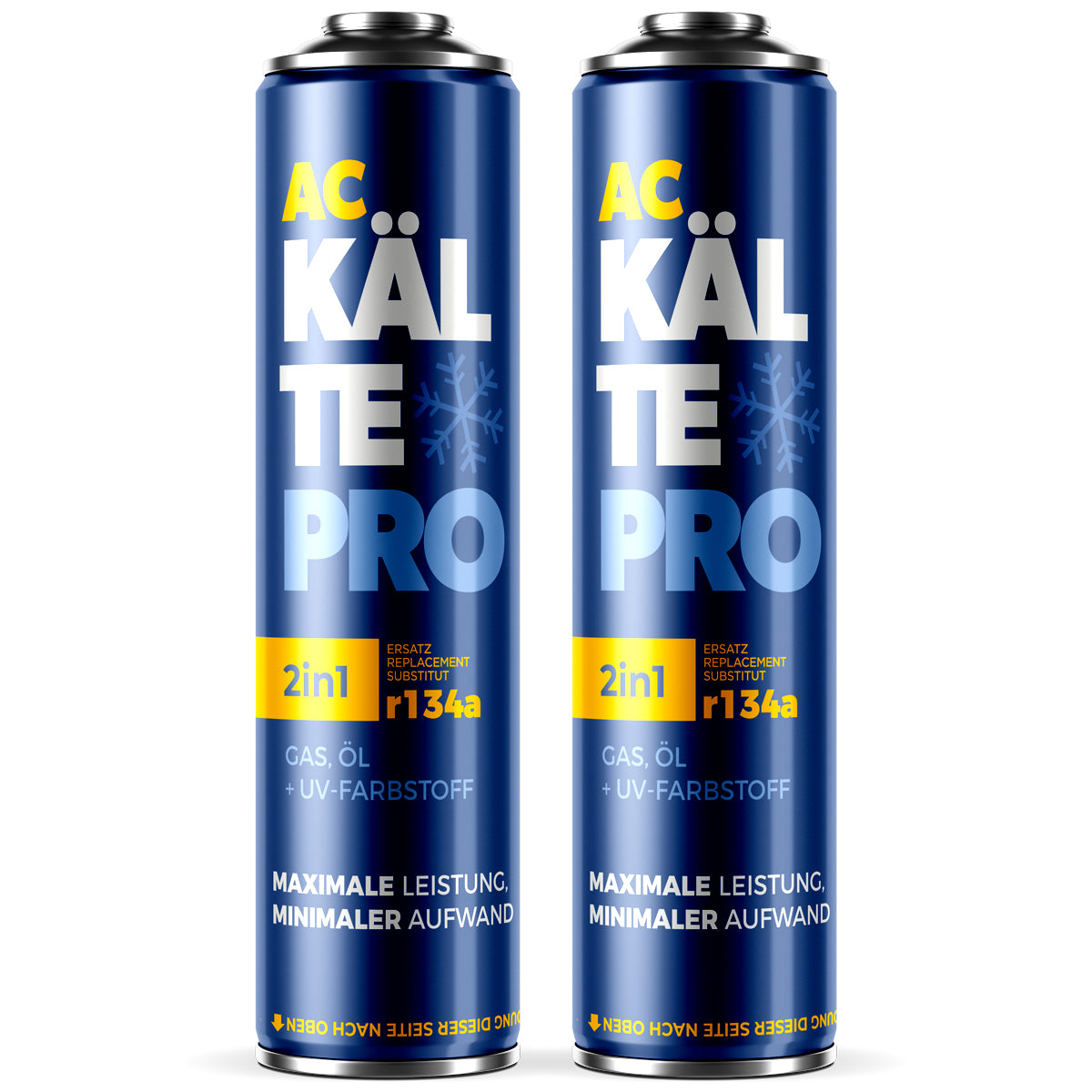 2X KÄLTEPRO 2in1 – Äquivalent zu 1510g Kältemittel R134a