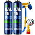Set 2X KÄLTEPRO 5in1 - equivalente a 1510g di refrigerante R134a + tubo + adattatore HP/LP