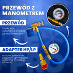 Set 2X KÄLTEPRO 5in1 - equivalente a 1510g di refrigerante R134a + tubo + adattatore HP/LP