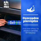 Set 2X KÄLTEPRO 5in1 - equivalente a 1510g di refrigerante R134a + tubo + adattatore HP/LP